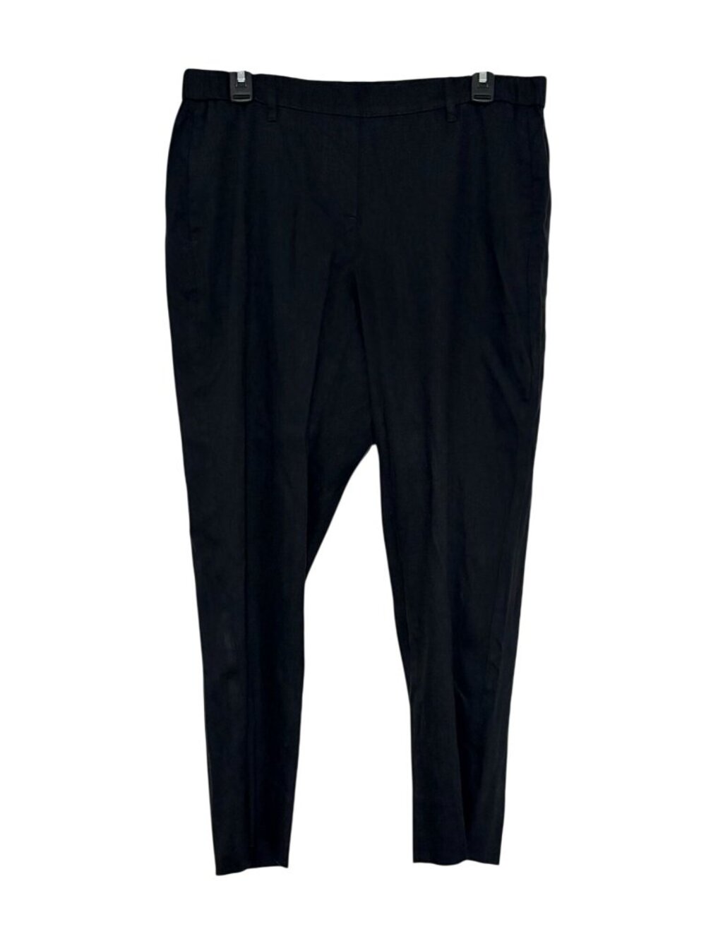 J. Jill Black Linen Stretch Straight Leg Casual Pants Size Medium 27" Inseam